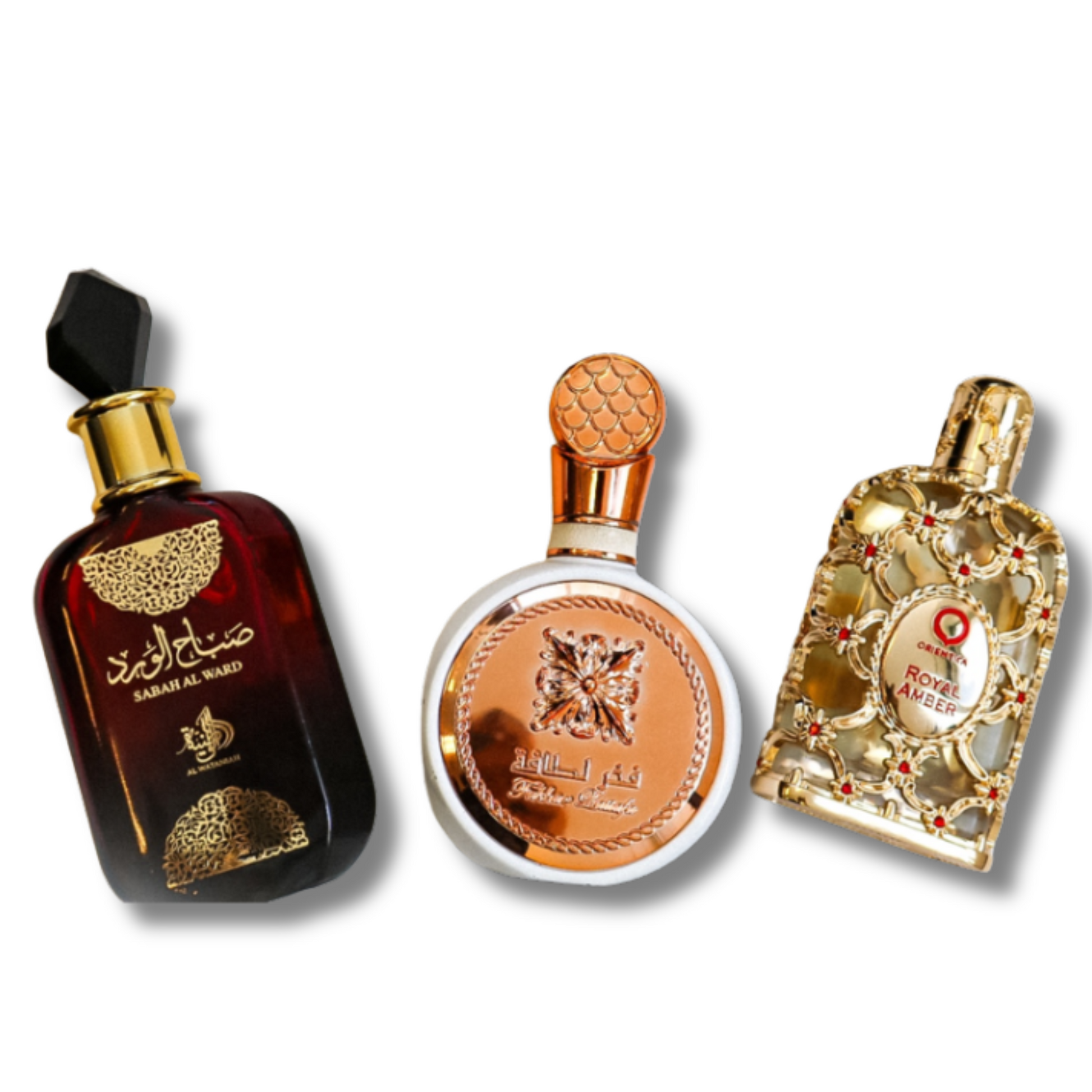 Zestaw 3 Perfum | Sabah Al Ward + Fakhar + Royal Amber [100 ml każdy]