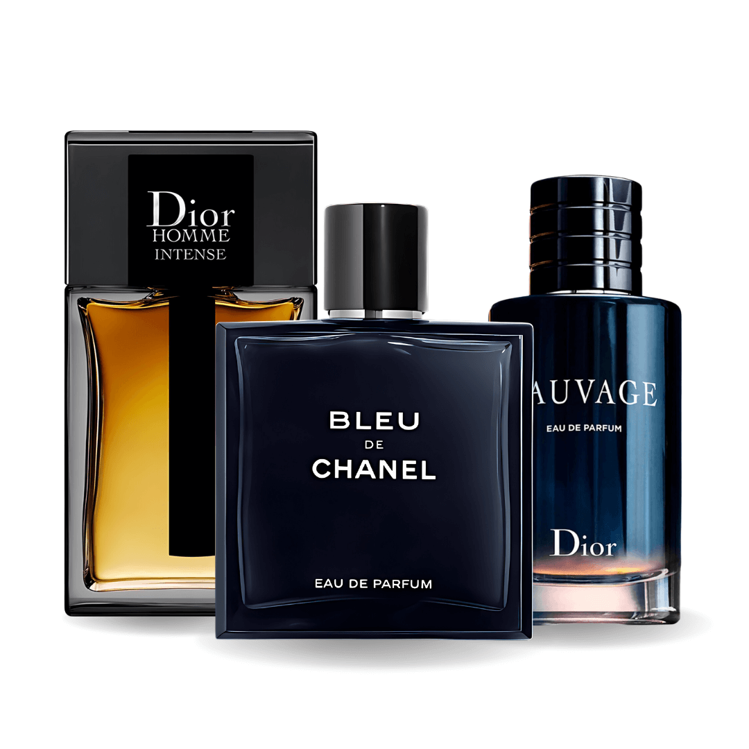 Zestaw 3 Perfum | Sauvage Dior + Bleu de Chanel + Dior Homme Intense [100 ml każdy]