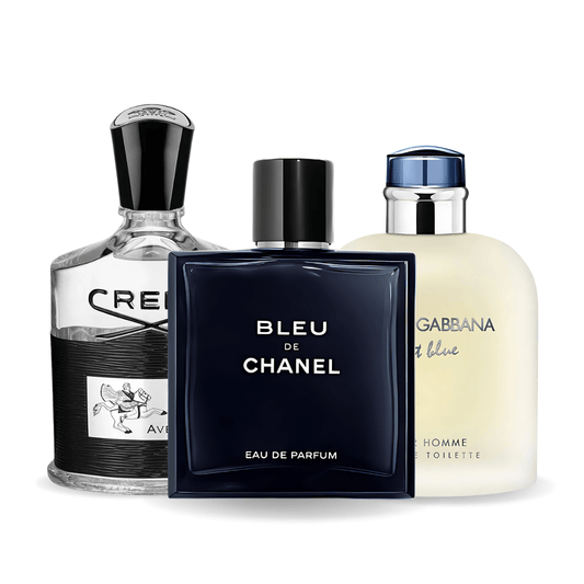 Zestaw 3 Perfum | Bleu de Chanel + Creed Aventus + Light Blue Dolce Gabbana [100 ml każdy]