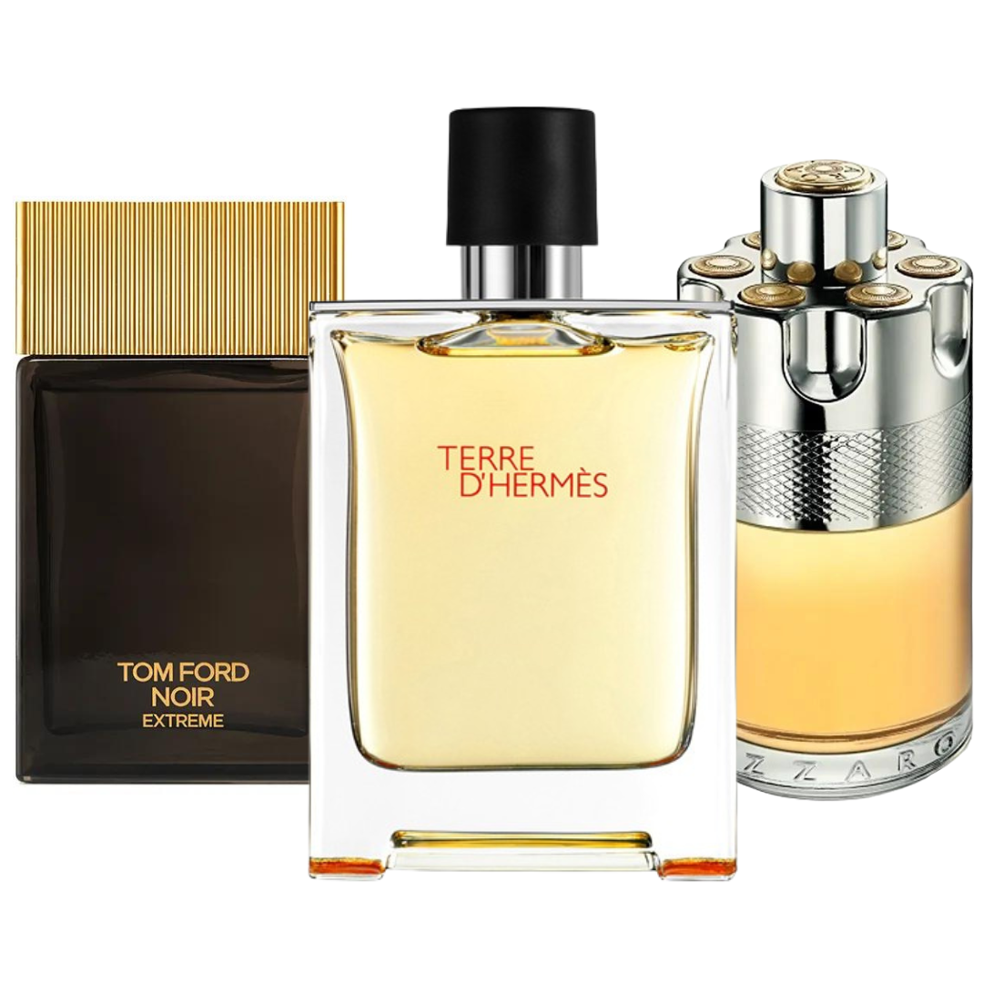 Zestaw 3 Perfum | Terre de’Hermes + Azzaro Wanted + Tom Ford Noir Extreme [100 ml każdy]