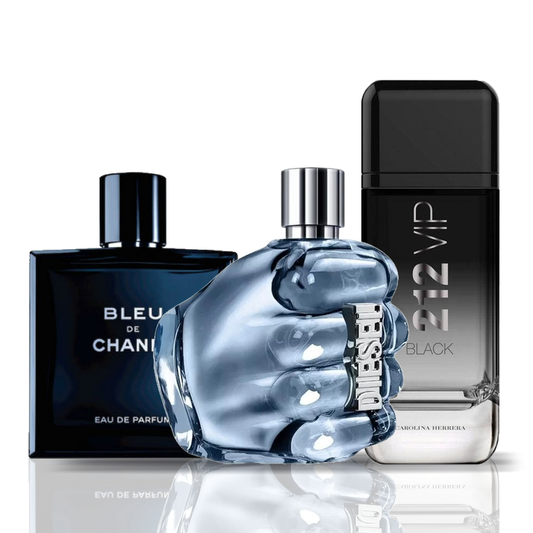 Zestaw 3 Perfum | Bleu de Chanel + Diesel Only The Brava + 212 VIP Black [100 ml każdy]