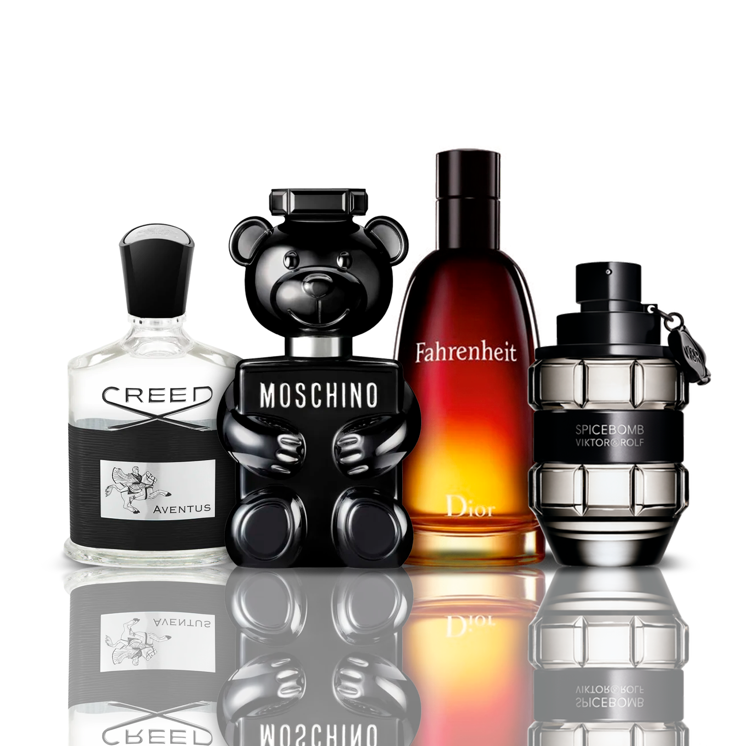 Zestaw 4 Perfum | Creed Aventus + Fahrenheit + SpiceBomb + Toy Boy Moschino [100 ml każdy]