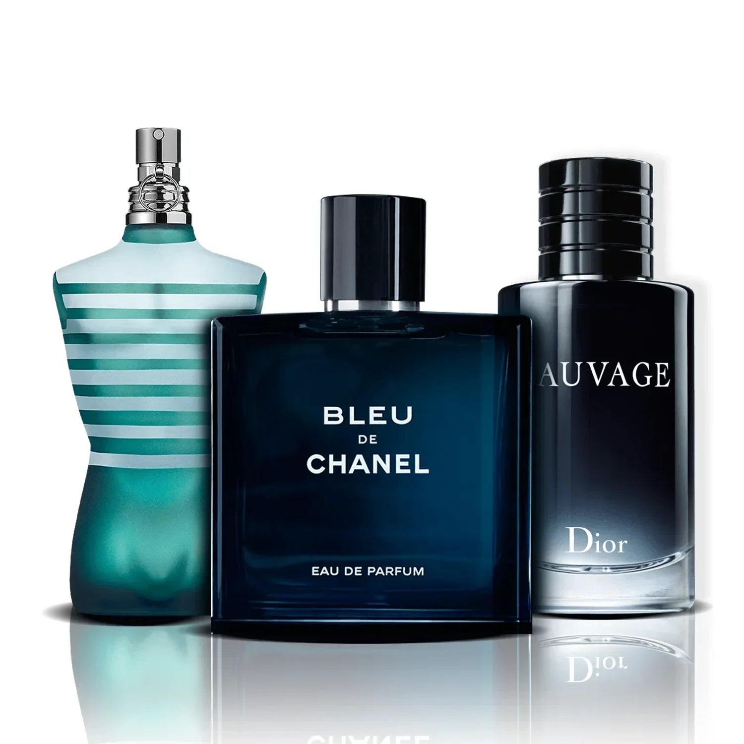 Zestaw 3 Perfum | Le Male + Bleu de Chanel + Sauvage [100 ml każdy]